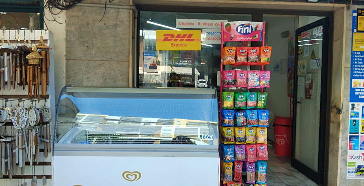 Storefront of Near Albufeira Tunnel