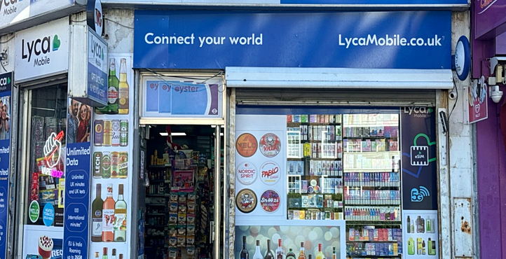 Storefront of Near Holloway Road Station