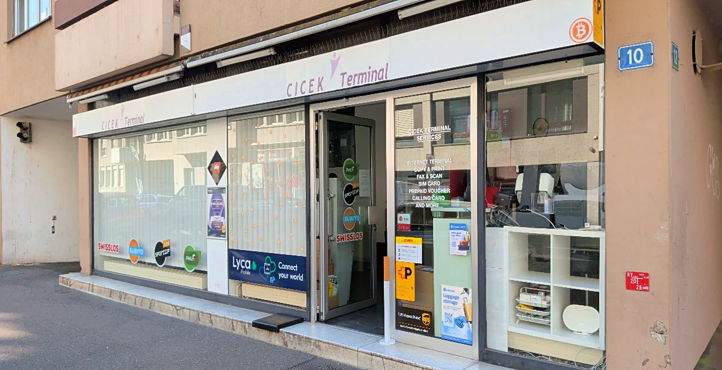 Storefront of Near Basel SBB Main Station