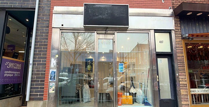 Storefront of Near Guy-Concordia Station