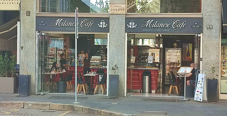 Storefront of Piazza Cavour Tram Stop