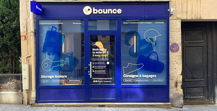 Storefront of Locker Bounce Châtelet - Montorgueil
