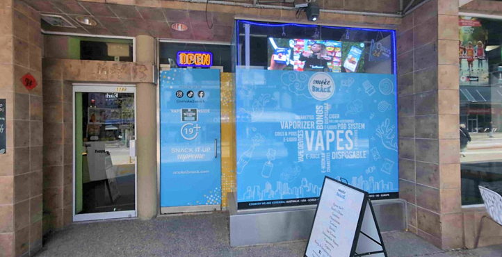 Storefront of Near Burrard Skytrain Station