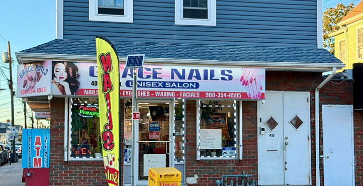 Storefront of Newark Liberty the 5th street