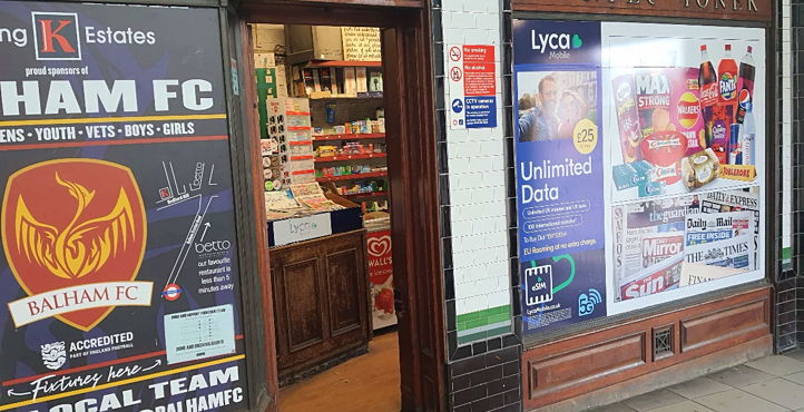 Storefront of Balham Station – High Road