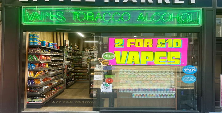 Storefront of Near Wormwood Street Stop