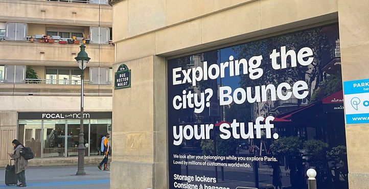 Storefront of Locker Bounce Paris Gare de Lyon
