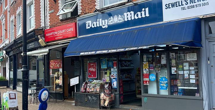 Storefront of Hampton Court Neighbor