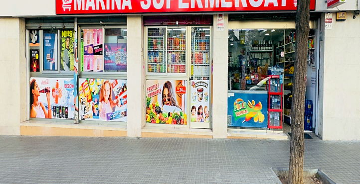 Storefront of Marina Station-Barcelona
