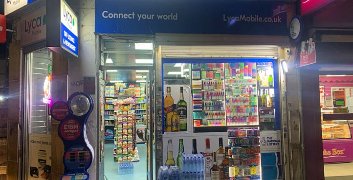 Storefront of Near Holloway Road Station