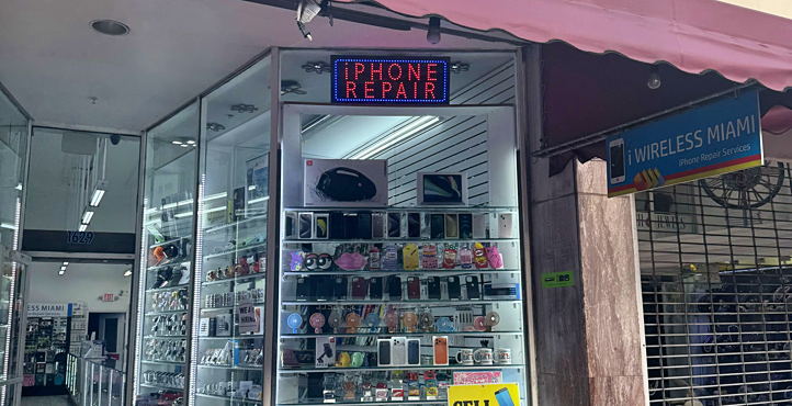 Storefront of Miami Beach Vicinity